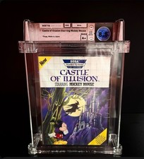 RARE SEALED CASTLE OF ILLUSION SEGA MASTER SYSTEM, WATA 8.5 A+, NOT PAL $5100 picture
