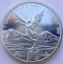 1 o z.  2026 LIBERTAD OF MEXICO C0in tribute BU round .999 siIver(1) picture