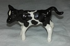 Rare Vintage Hagen Renaker Holstein Calf With Tail Out picture