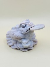 Stunning Pink Opal Money Toad With Removal Coin For Good Fortune Natural Crystal picture