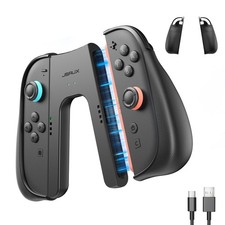 Jsaux Charging Grip For Switch 2 + Joy-Con 2 Protective Case (2-Pack) | V-Shape_ picture