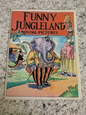 Vintage Kellogg's Funny Jungleland Moving-Pictures Book REPRINT 1983 (B) picture