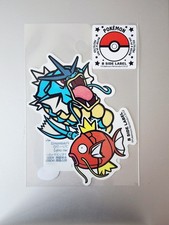 Gyarados & Magikarp Pokemon Sticker B-SIDE LABEL | Made in Japan | Waterproof picture