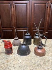 Antique Oiler Cans Lot of 6 Some Eagle Marathon Tools picture