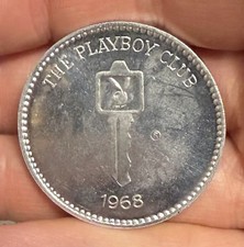 1968 The Playboy Club New Orleans Mardi Gras 39mm Aluminum Doubloon Coin picture