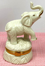 Lenox Porcelain Treasures The Good Luck Elephant Box First Issue EUC #900 picture