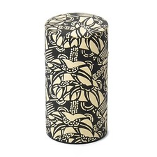 Japanese Pokkan Coffee Spice Tea Tin Canister Washi Paper Storage with Lid 7.... picture