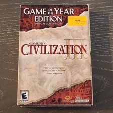 Sid Meier's Civilization III [GOTY] (PC, 2002) CIB, Very Good picture