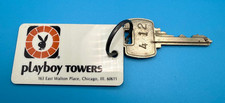 Rare Vintage 1970s Playboy Towers Chicago Hotel Key Return Fob Bunny Logo picture