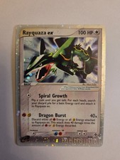 Pokemon TCG Rayquaza ex 97/97 Holo Ultra Rare EX Dragon 2003 English Swirl 🌀 picture