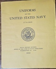 1966 Uniforms of the United States Navy 1776-1898; 12 Naval Prints picture