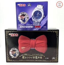 Detective Conan Platinum Tranquilizer Watch & Bow Tie Voice Changer Set NEW JPN picture