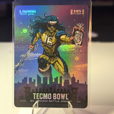 2026 Bo Jackson Battle Arena Tecmo Bowl 1st Edition Lawman #S376 ICE Hologram picture