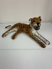 Vintage Leather Wrapped Paper Mache Cheetah/Leopard  Whiskers picture