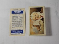 Brooke Bond Tea Cards Famous People 1969 Complete Set 50 picture