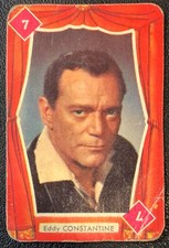 Eddy Constantine Movie Star Actor Circa 1950's Mini Playing Game Card RARE picture