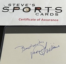 Vanessa Williams Miss America Signed 3x5 Index Card Autograph w/ COA Top Loader picture
