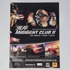Midnight Club II 2 Xbox PlayStation 2 PS2 PC Tokyo Print Ad/Poster picture