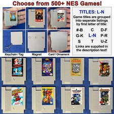 Nintendo NES Mini Cartridge - Keychain Magnet Ornament - Choose Game Title L-O picture