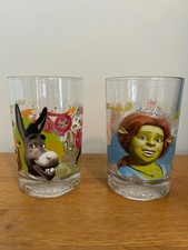 Set 2 McDonald's DreamWorks Shrek The Third 2007 Collector Glasses Fiona Donkey picture