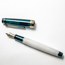 SAILOR Pro Gear Slim SHIKOKU BONSAI Fountain Pen 14K B Nib Transparent Green picture