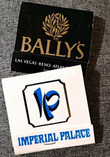 2 Vintage Vegas Matchbook Ballys Imperial Palace Unstruck 30 Strike Pristine Lot picture