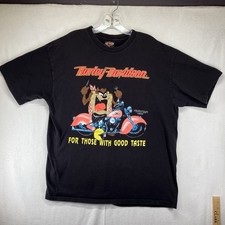 1991 HARLEY DAVIDSON TAZ TASMANIAN DEVIL For Those with GOOD TASTE Mens XL picture