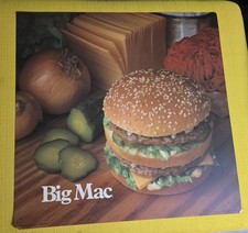 1983 McDonald's Translite Sign BIG MAC 21.75