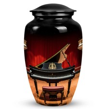 Grand Piano Urn for Ashes - Decorative Modern Urns For Human Ashes 10 inches picture