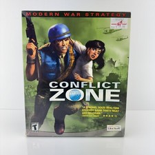 Conflict Zone Modern War Strategy (PC, 2001) Ubisoft Big Box NEW SEALED picture