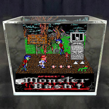Monster Bash Diorama Collectible DOS Shadowbox PC Display Retro Art Decor Merch picture