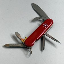 Vintage Swiss Pocket Knife Victorinox Red Wenger Switzerland Delmont Tools Blade picture