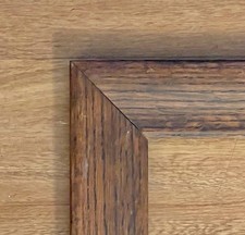 ANTIQUE Fits 12”x17” TIGER OAK FOLK ART PRIMITIVE VICTORIAN PICTURE FRAME picture
