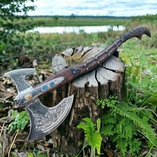 Hand Forged God Of War Functional Axe GOD OF WAR Fully Upgrade Replica Axe picture