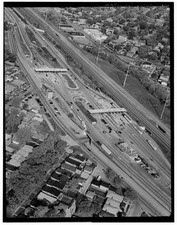 Chicago Illinois 1999 Chicago Skyway Toll Bridge Aerial View Toll Plaza picture