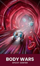 Body Wars Ride Vehicle in Artery Epcot Painterly Probe Pod Disney Poster Print picture