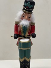 Gemmy Industries Musical Drummer Animated 11 Inch Nutcracker Works Excellent picture