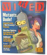 Wired Magazine February 2000 Matt Groening Futurama Bender Leela picture
