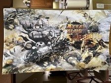 Metal Slug X AES Neo Geo SNK 5' Flag Banner Scroll Eri & Fiolina picture