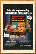1989 Nintendo Cereal System Vintage Print Ad/Poster NES Mario Zelda Game Art 80s picture
