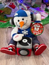 Rapping Animated Christmas SNOWMAN Dj Scratch & Groove Jingle Bells SEE VIDEO$ picture