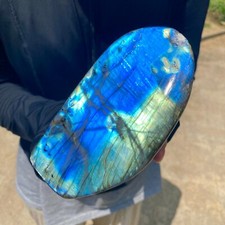 1.96LB Rare Natural Labradorite Quartz Crystal Freeform Mineral Specimen Healin picture