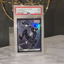 2023 Upper Deck Marvel Platinum BLACK Rainbow Spider-Man #83 PSA 9 picture