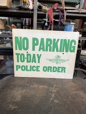 1960s Indianapolis IN Indy 500 No Parking Sign Racing Advertising Vintage picture