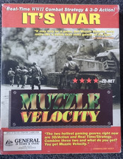 Muzzle Velocity - IT'S WAR - Rare Manaccom big box pc Australia Exclusive picture