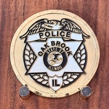 Oak Brook IL Police Sergeant Vel Torlo Team D 2024 Challenge Coin  W#20 picture