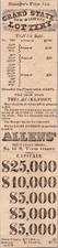 Allen's Manager's Prize List Grand State Lottery 1820 Clipping TAJ7-H1 picture
