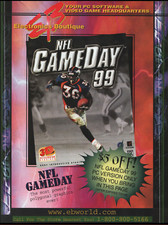 EB NFL GameDay 98 PC - Game Print Ad / Poster Promo Art 1998 picture