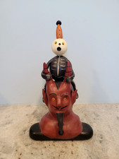 Papier People Originals Halloween Devil head 2009 paper mache folk art sculpture picture