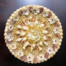 Vintage Sailors Valentine Handmade Seashell Art 13